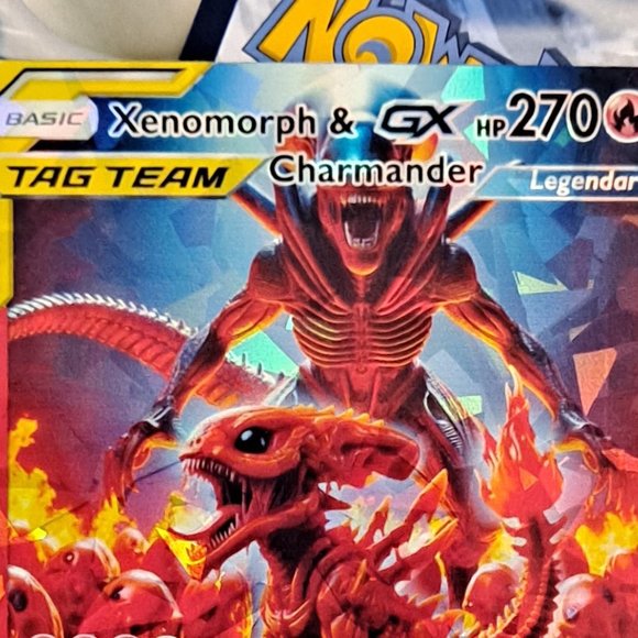 Charmander And Xenomorph Tag Team Pokemon Card - Picture 4 of 8